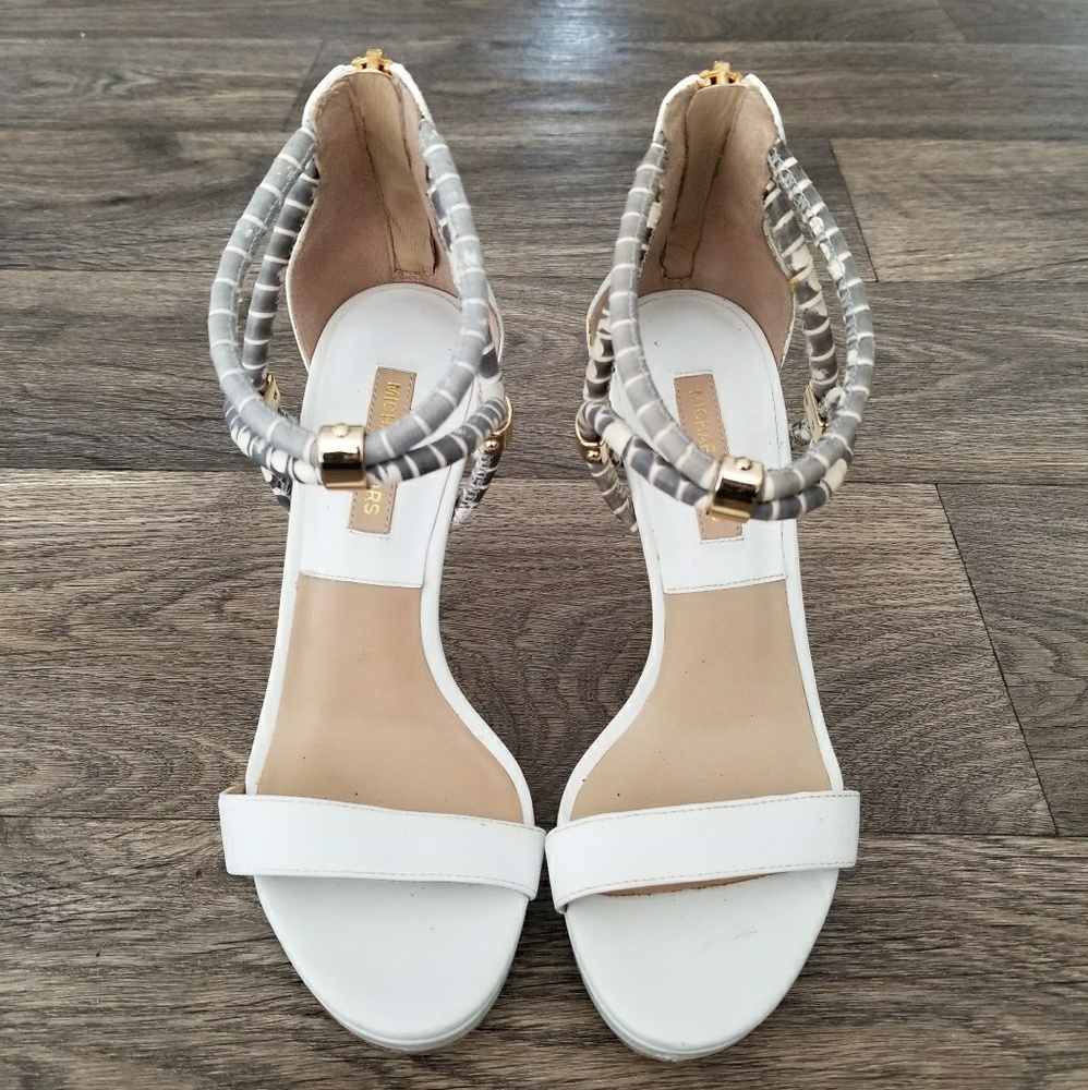 Michael kors white heels