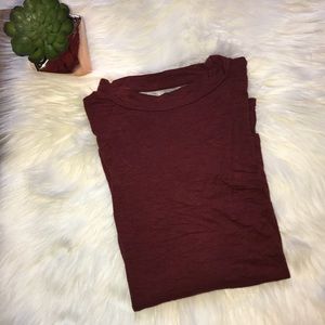 NWT [Mossimo Supply] Maroon Blouse w/CutOut Detail