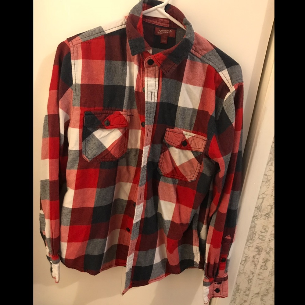 Men’s Arizona red, white & blue flannel