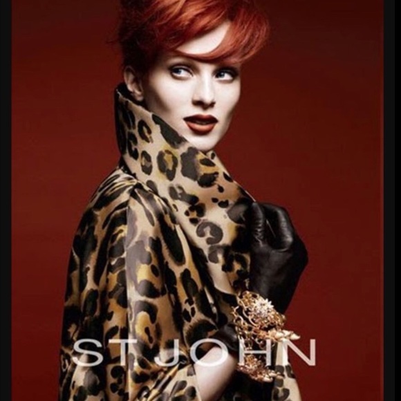 St. John Jackets & Blazers - St John NWOT 100% silk animal print opera jacket