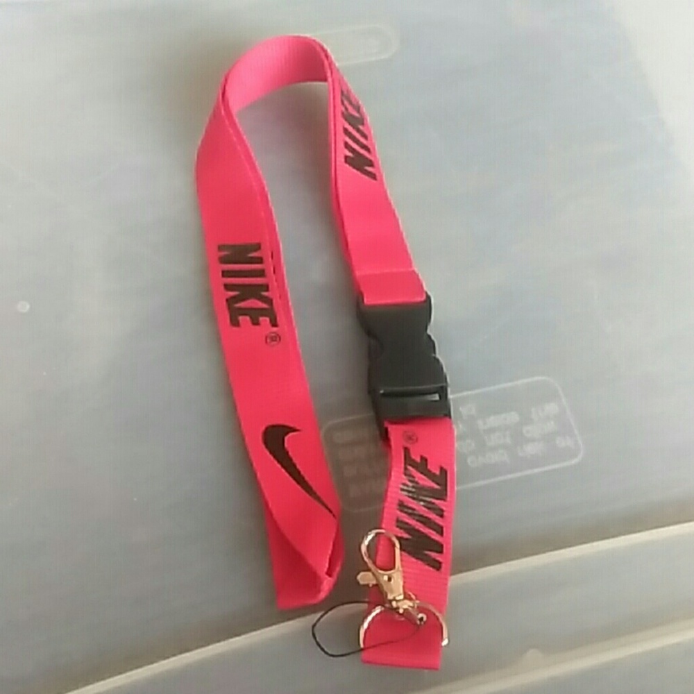 NEW WITHOUT TAGS RED & BLACK NIKE LANYARD