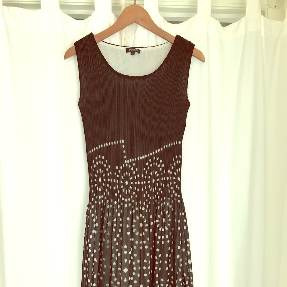 Boutique black and white cut out dress size small