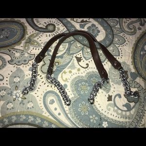 Miche chain/leather extended handles BROWN