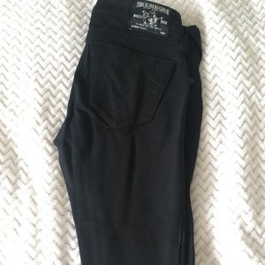 True Religion Stella Black Ponte Skinny Jeans