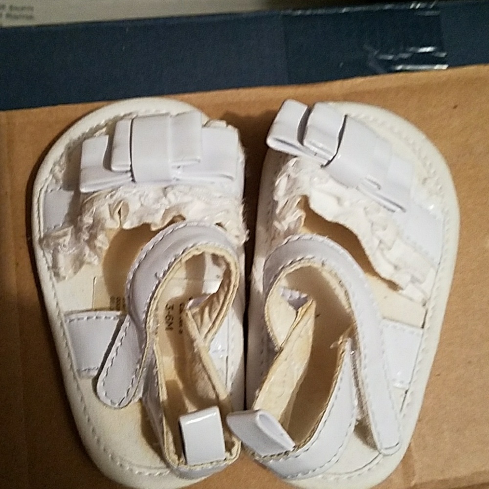 Donated, White baby sandles
