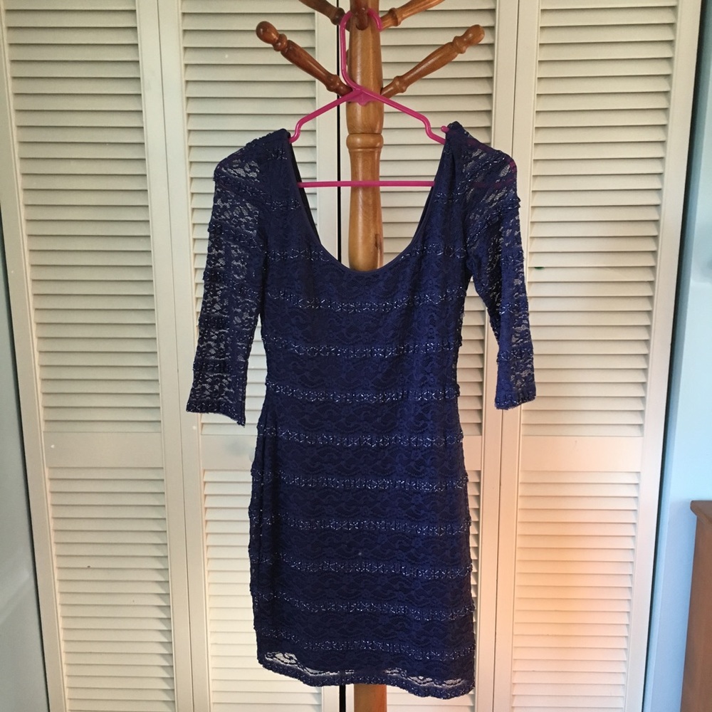 Guess plum-colored mini dress