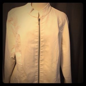 NWOT-Cream Colored Christopher and Banks Moto