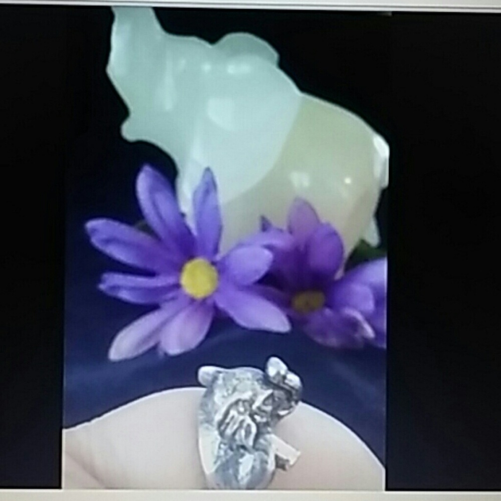 Silver Baby Elephant Ring.