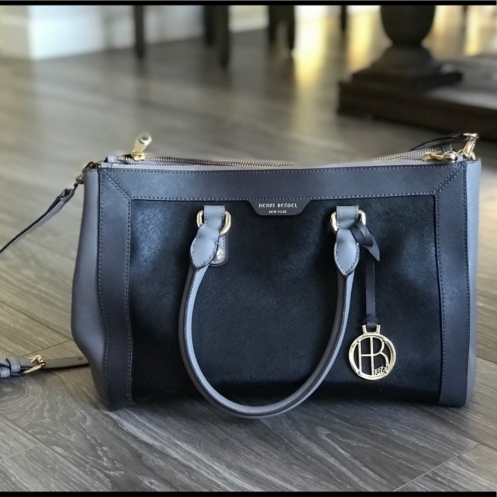 Henri Bendel W 57th Carryall Color Blocked Purse