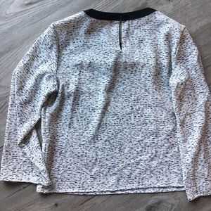 Rose & Olive Black and White 3/4 Sleeve Blouse