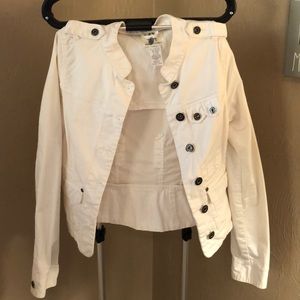White jean jacket size XS