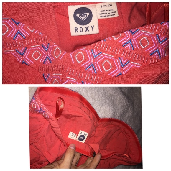 Roxy Cut-out Orange Sundress! Size: Small - Picture 4 of 5