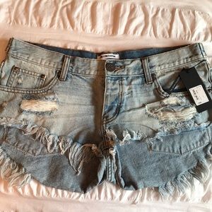 NWT ! One Teaspoon Low waist No. 2 Shorts