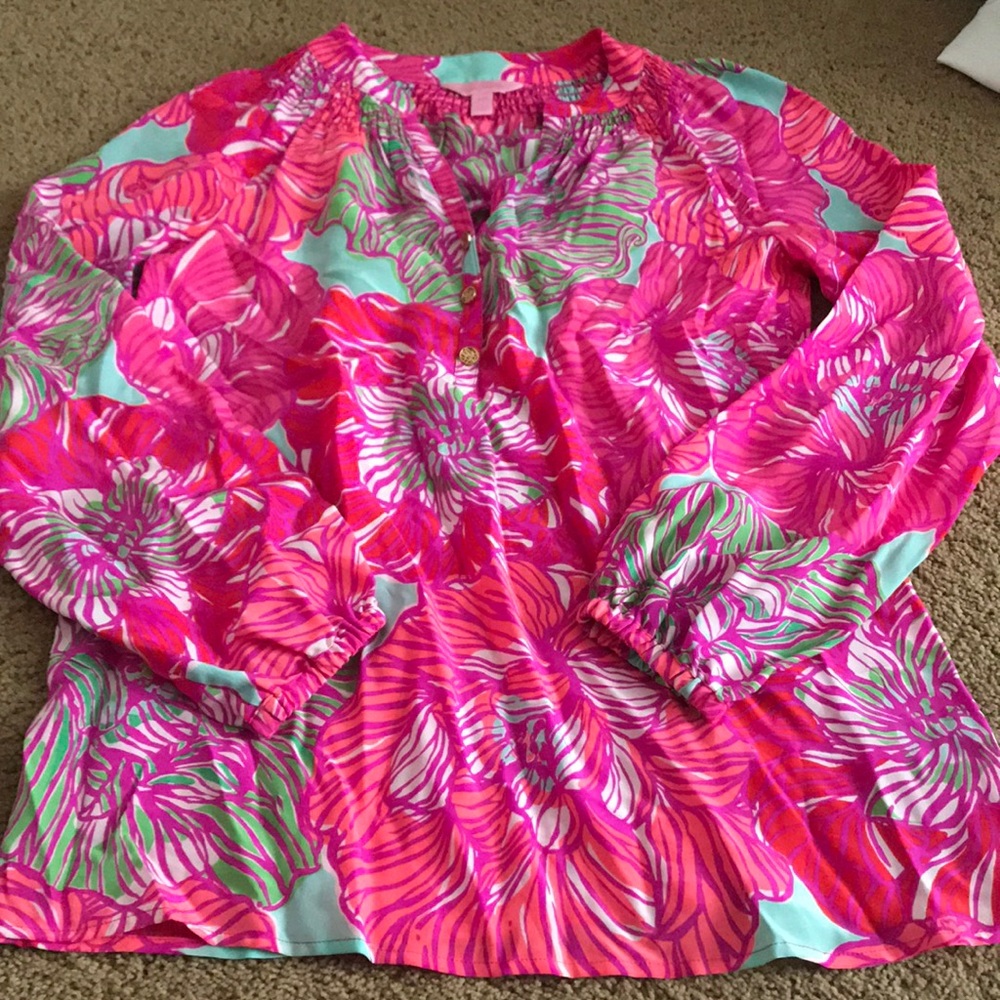 Lilly Pulitzer Silk top (like new)