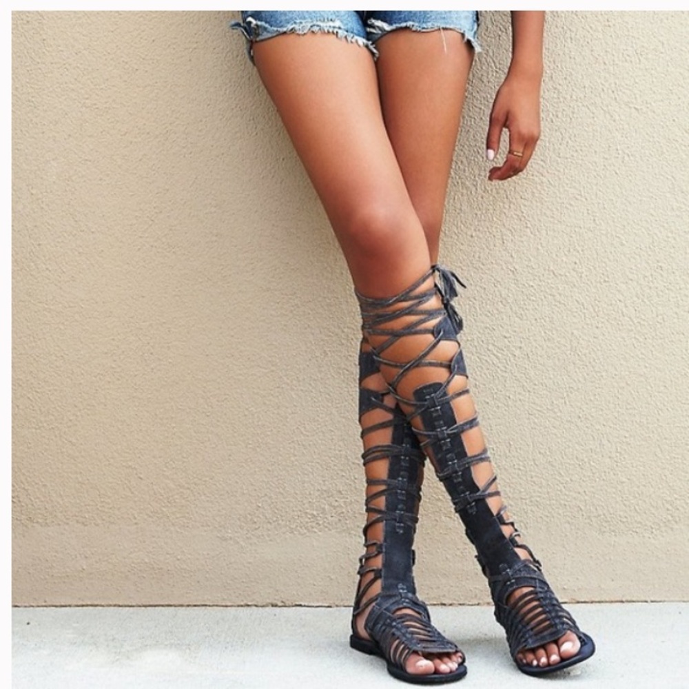 Free People Suede Gladiator Sandal