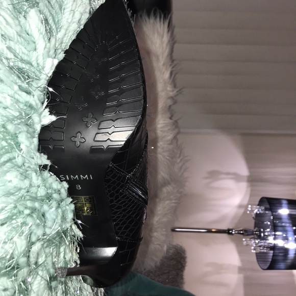 simmi london joyce heeled ankle boots in black croc