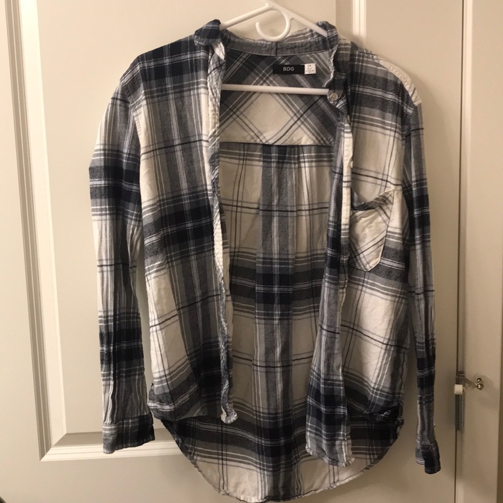 black and white flannel