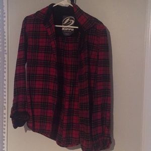 Kirra plaid flannel shirt. UNISEX