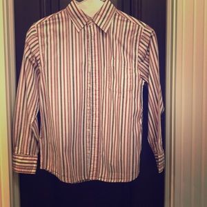 Boy’s Striped Cotton Button Down