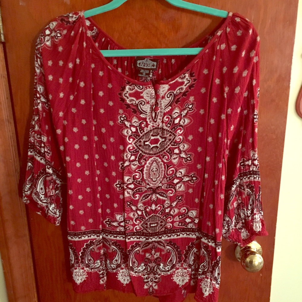 Red tunic