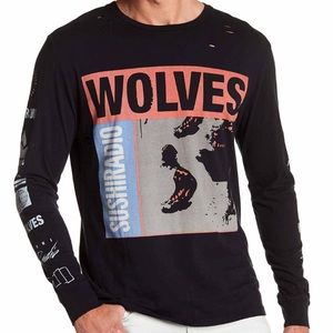 Sushi Radio long sleeve tee MSRP $84 Large