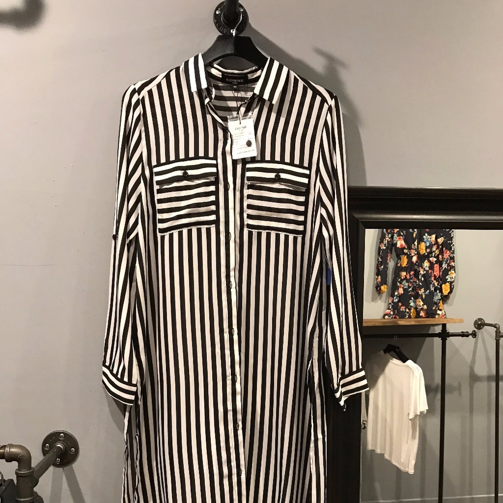 Stripe Shirt Dress
