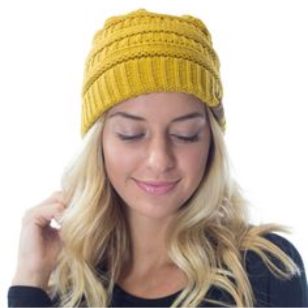 Brand New CC Original Mustard Beanie