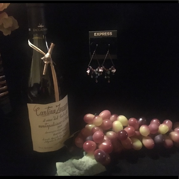 Express trapeze stone beaded earrings silver - Picture 3 of 4