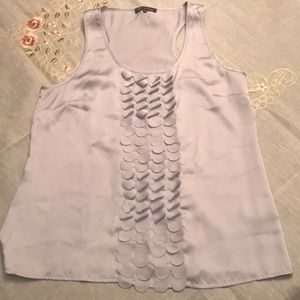 Silky silver tank top