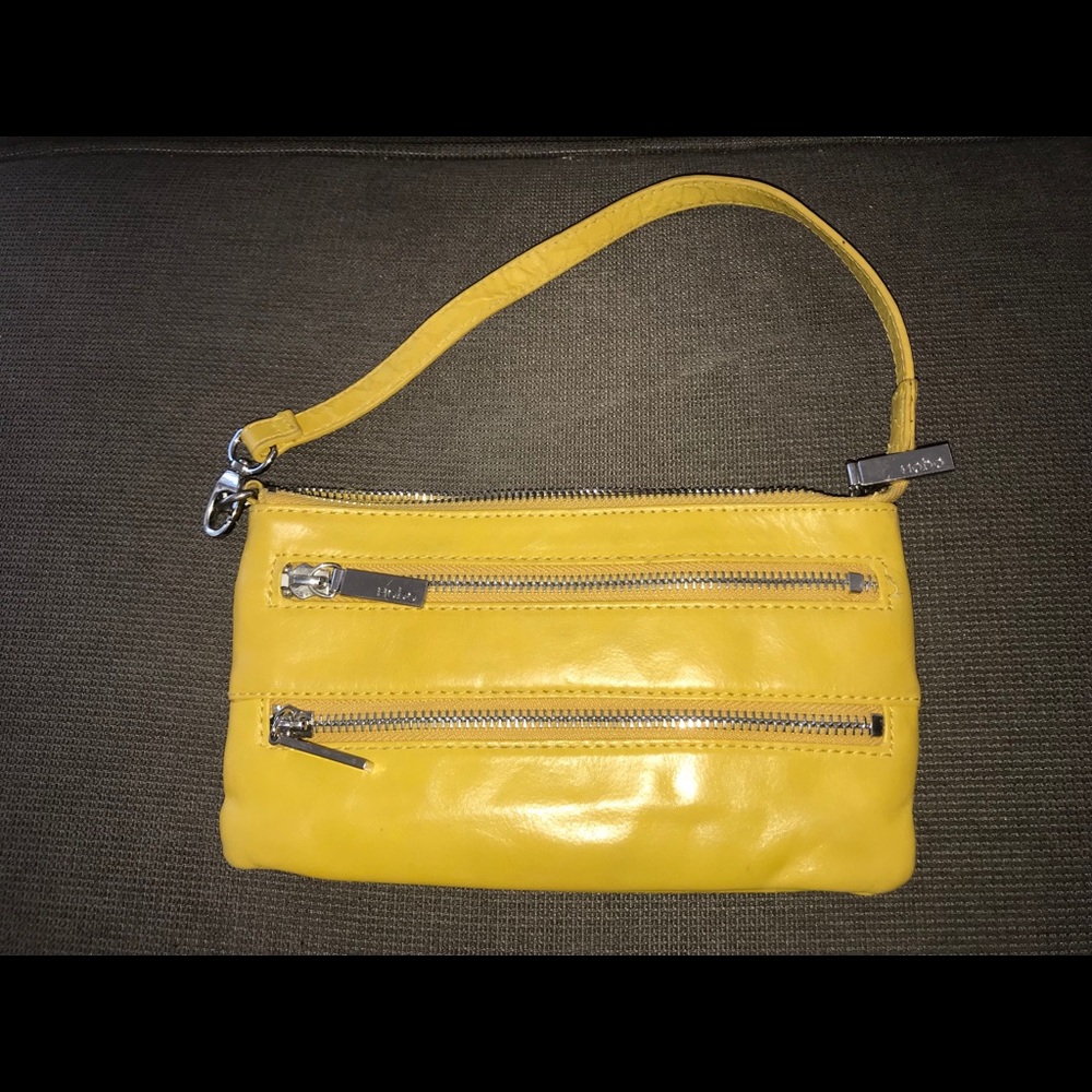 HOBO yellow wristlet