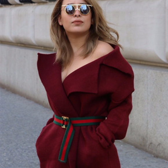 Oversized Open Jacket in Fall Wine - Picture 6 of 8