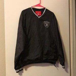 Raiders pullover windbreaker