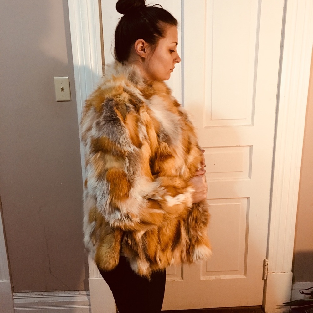 CYBER MONDAY DEAL real fox fur Saint Laurent coat