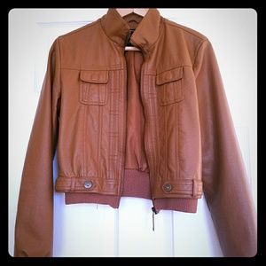 Faux leather jacket