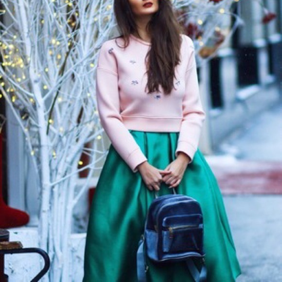 Mπemerald green umbrella skirt gorgeous - Picture 7 of 7