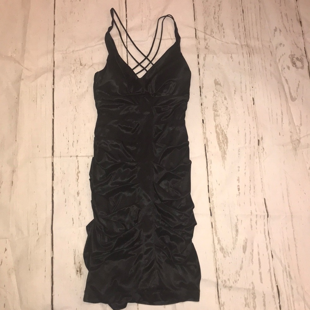 Tight black dress
