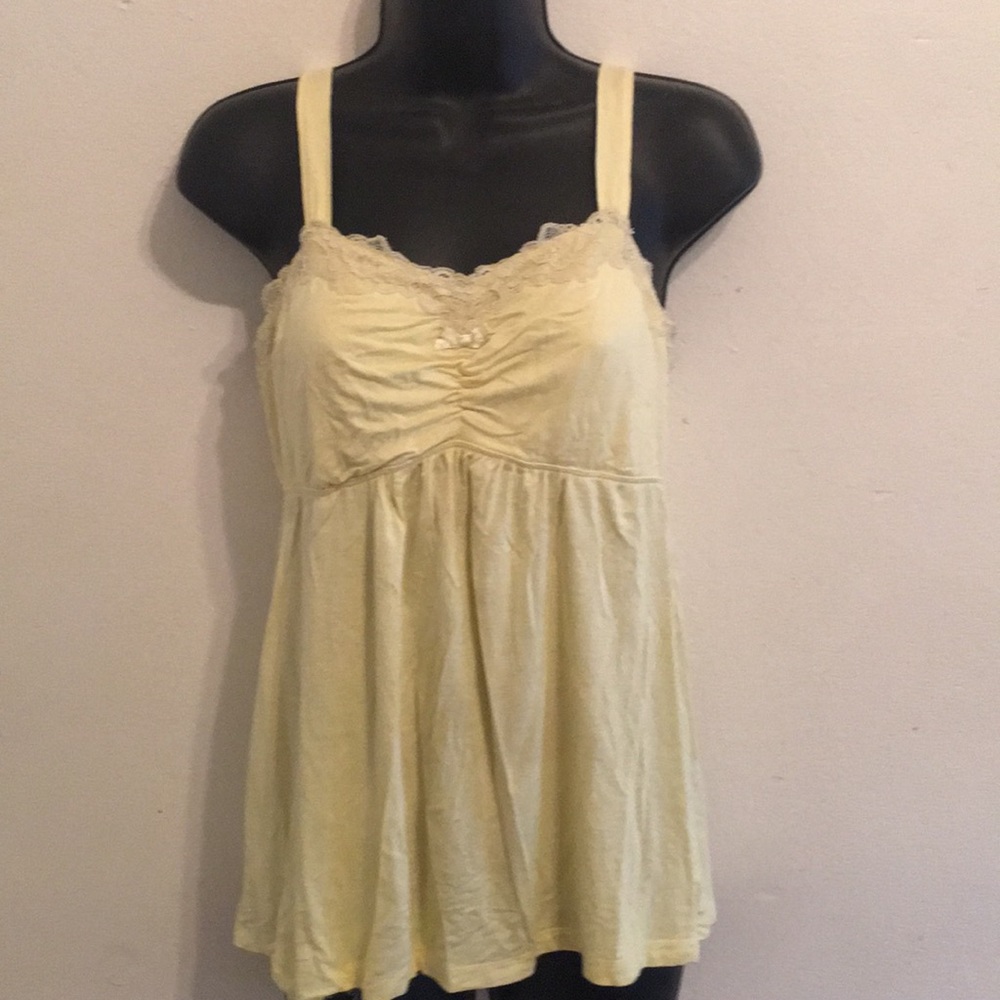 Yellow soma tank top