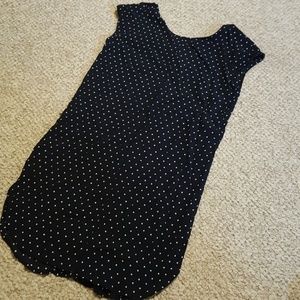 Madewell Navy and white polka dot dress