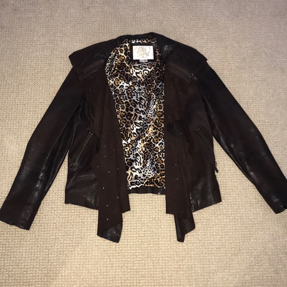 Sara Berman Convertible Leather Vest and Jacket