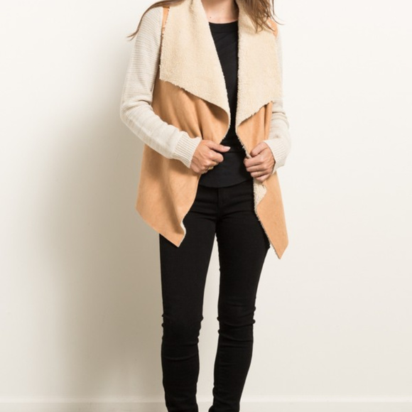 *ONLY 1 LEFT*  Faux Suede Sweater Sleeve Jacket - Picture 6 of 6