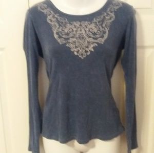 Xcit Moda Blue Stonewashed Tee