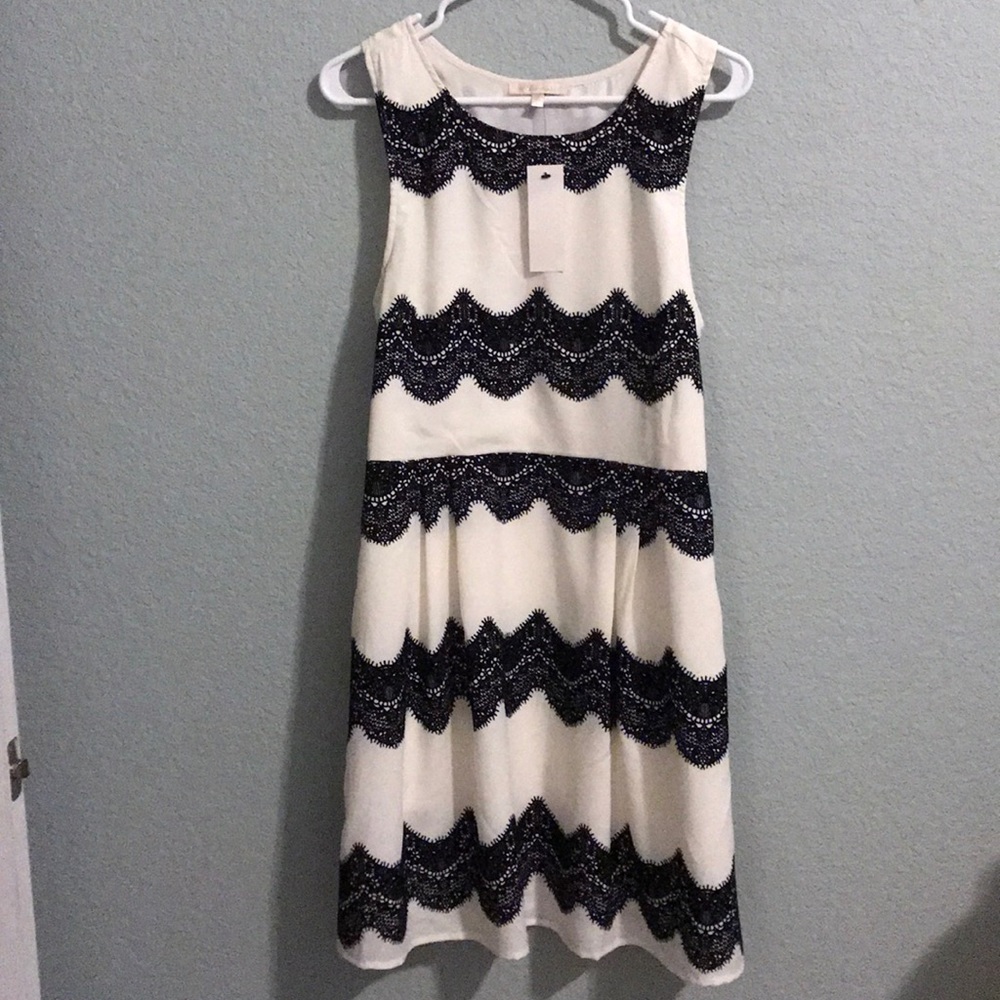 Empire waist dress, fully lined-Never Worn!