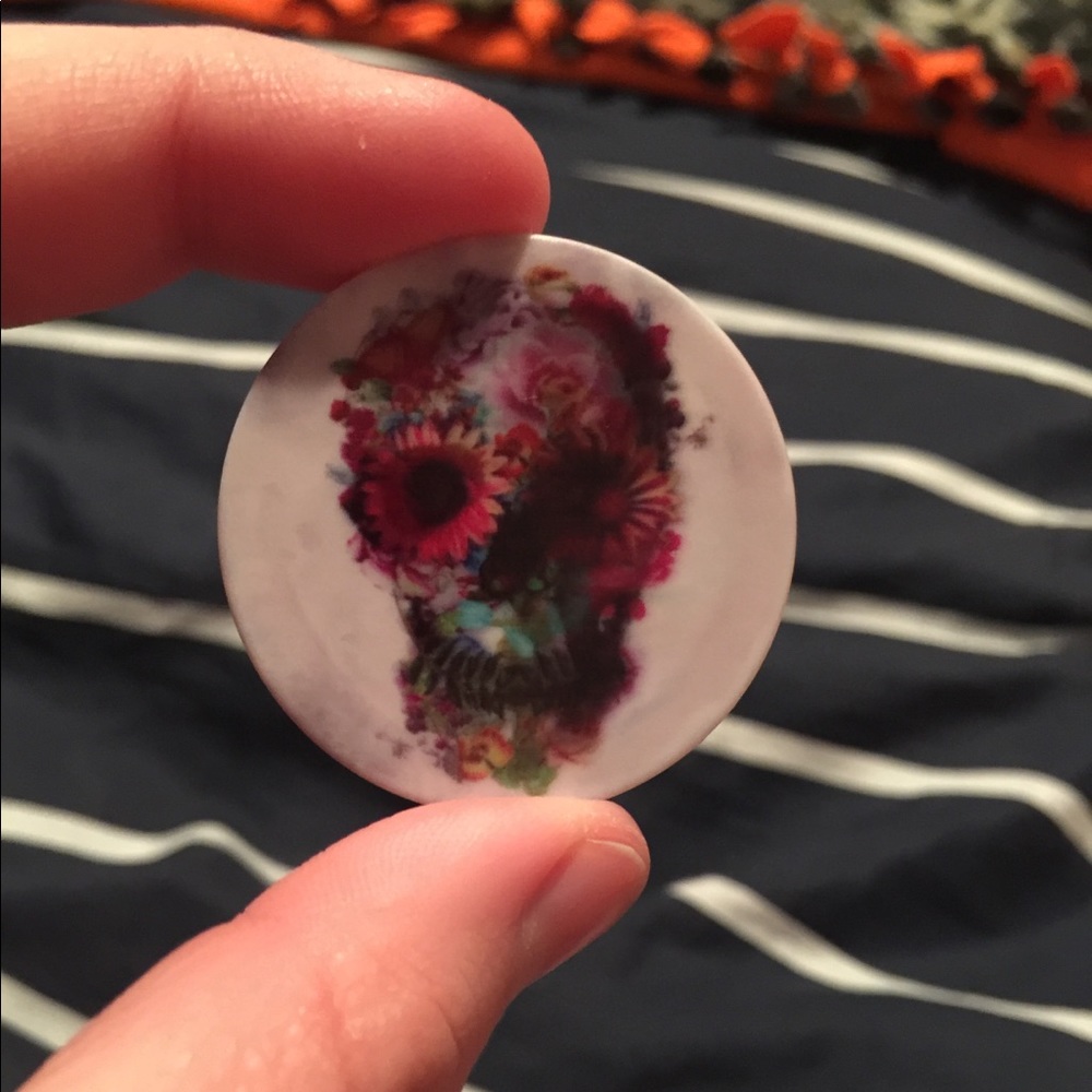 Flower skull Popsocket
