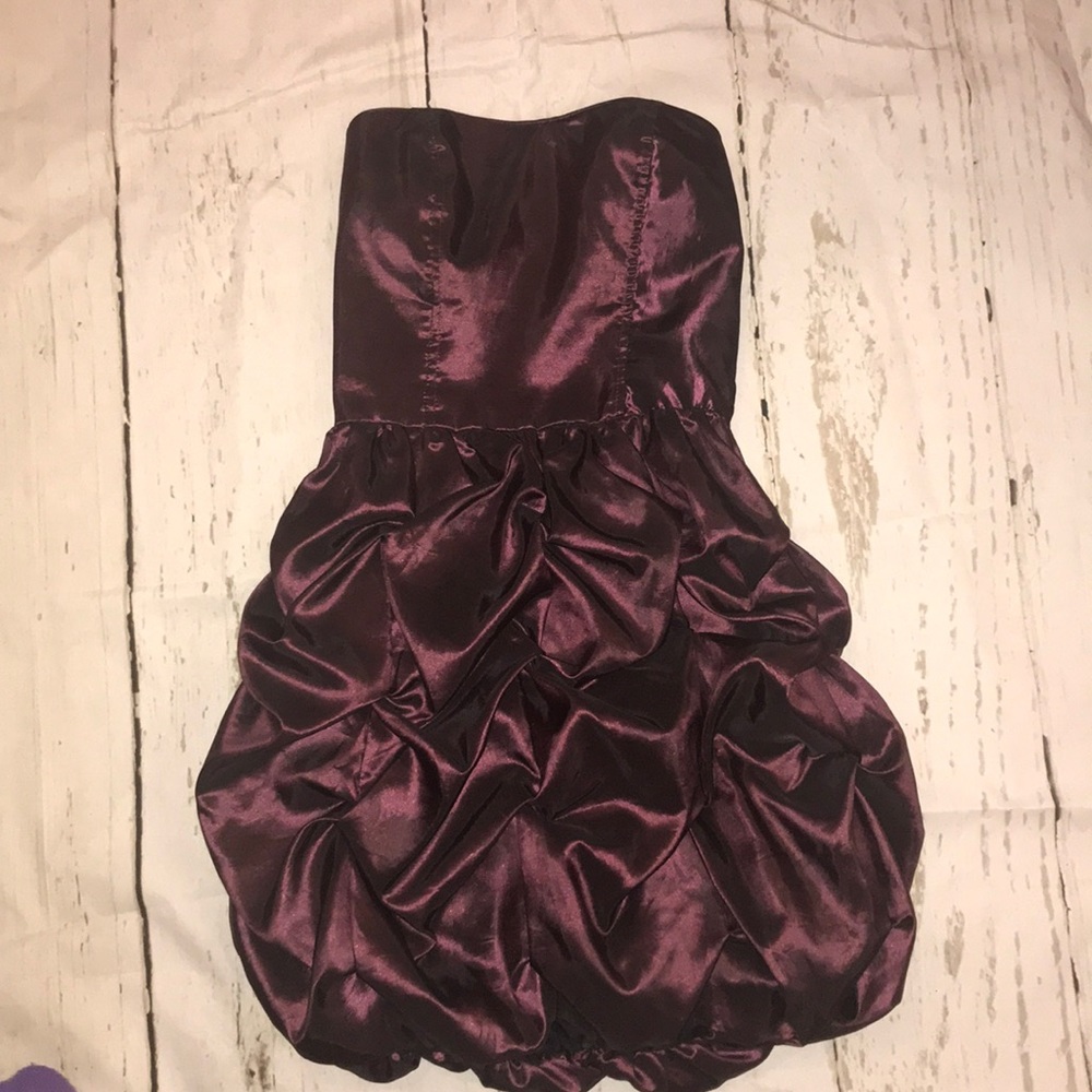 Dark maroon fun party dress