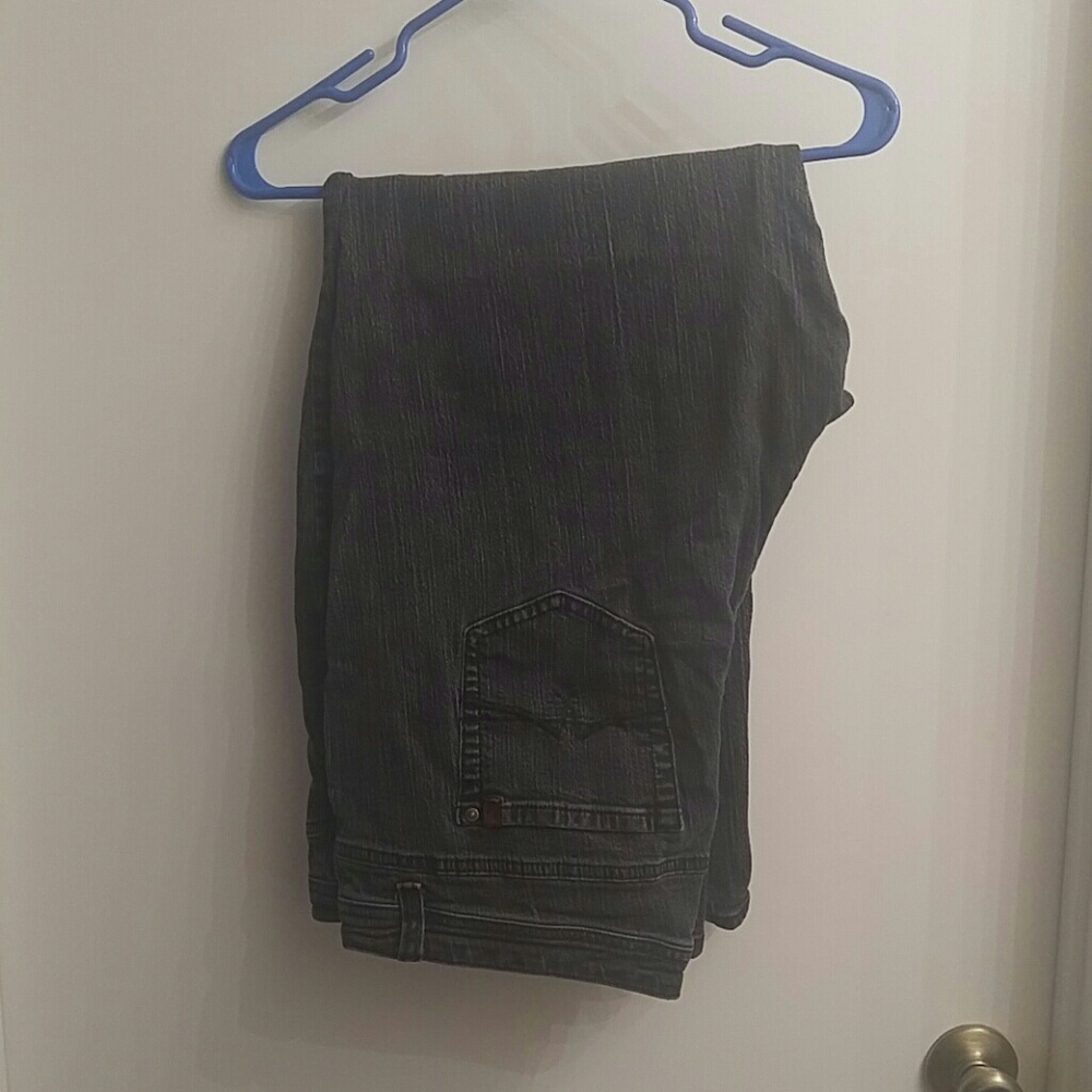👖Jeanstar black acid wash jeans 22W Short