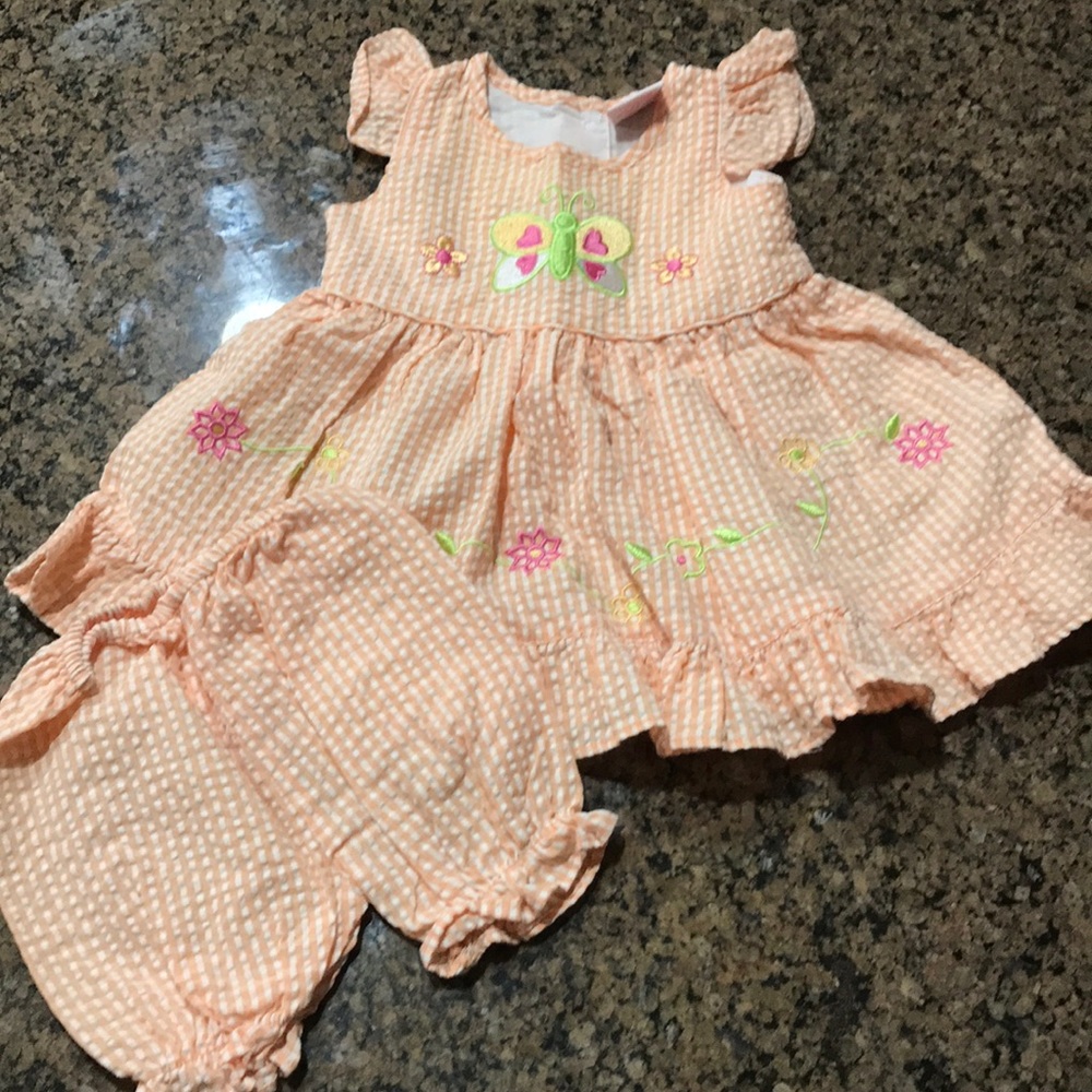 Girls dress and bloomers