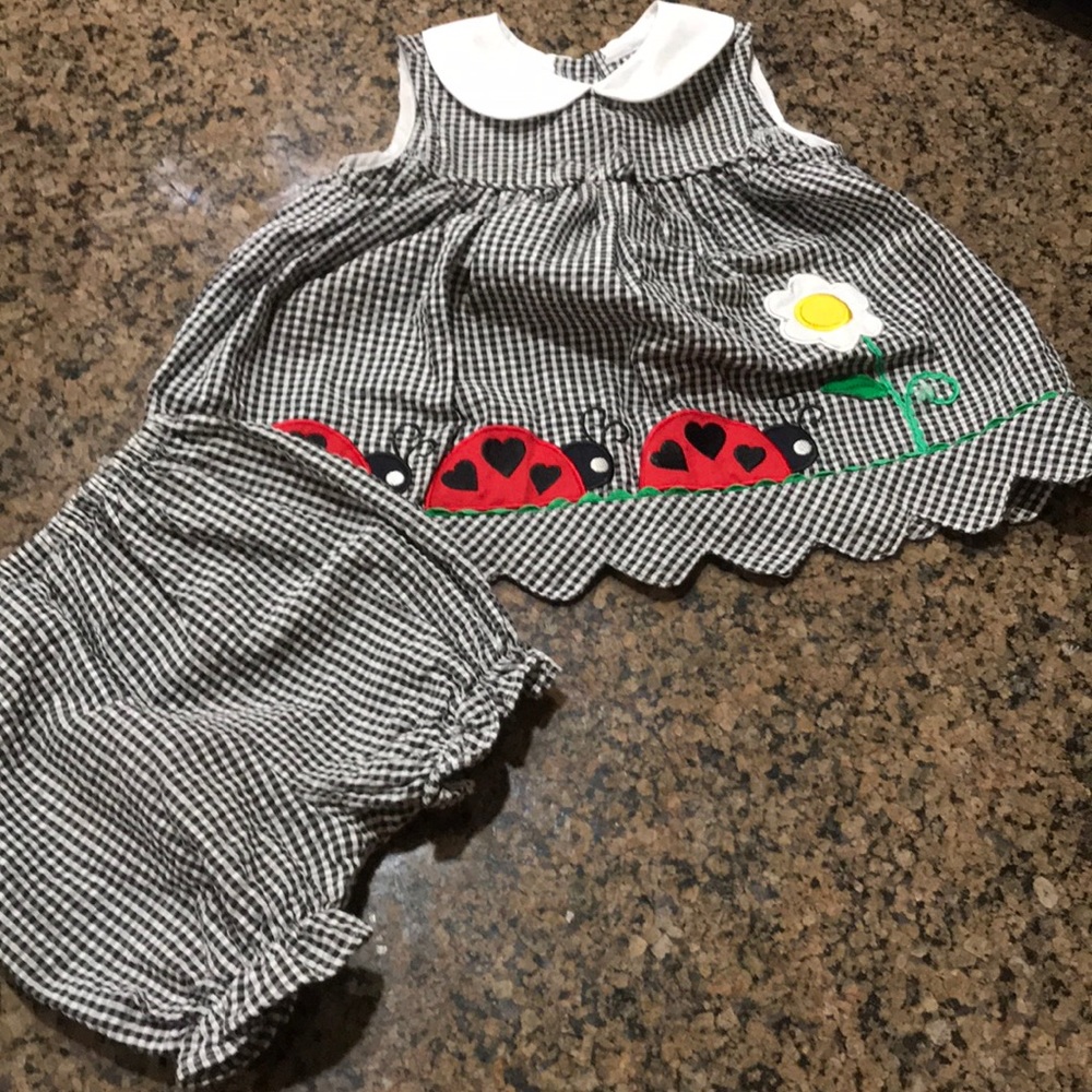 Girls dress and bloomers