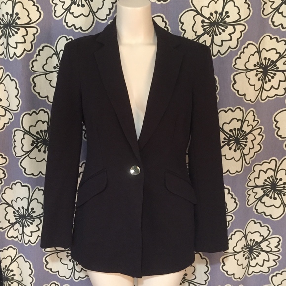 Boston Proper Jackets & Blazers - Boston Proper Black One Button Blazer Size 4