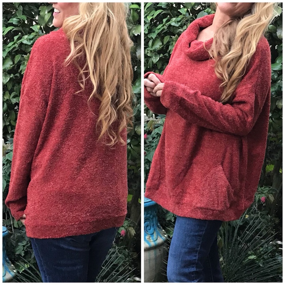 Loose Fit Super Cozy Cowl Neck Sweater - Picture 5 of 8