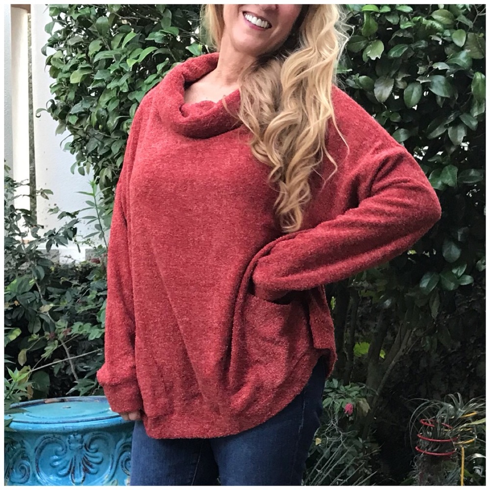 Loose Fit Super Cozy Cowl Neck Sweater - Picture 2 of 8